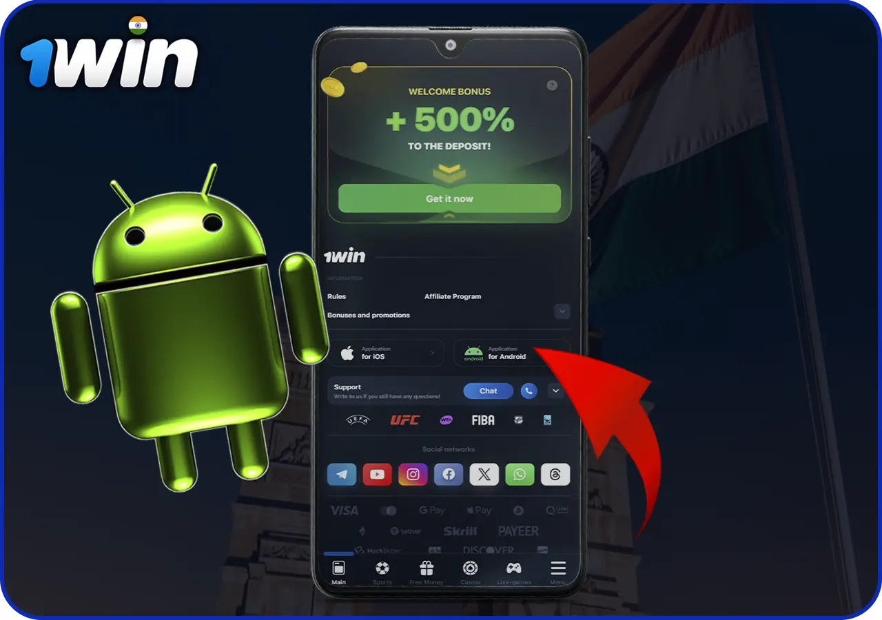 Information about the 1Win mobile app for Android