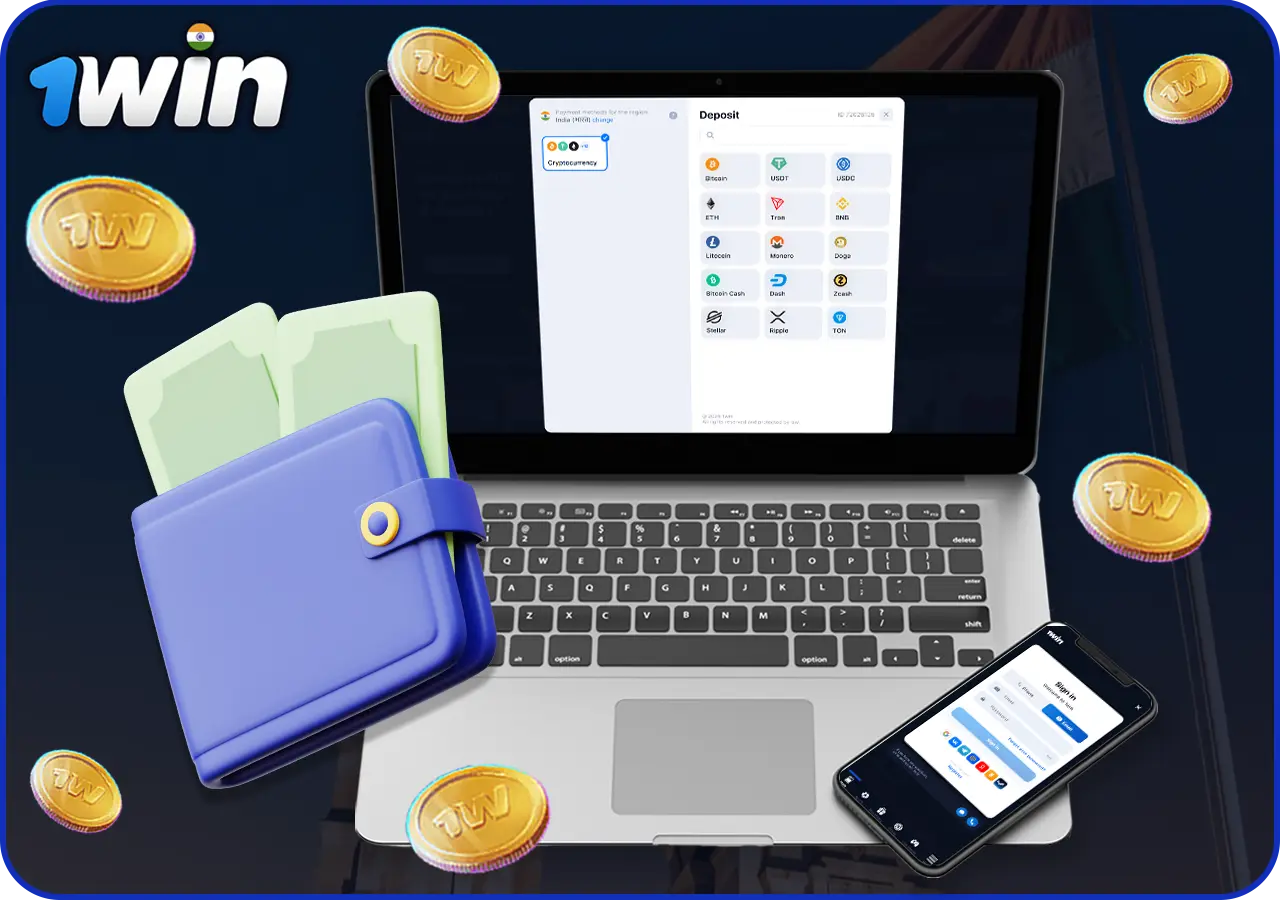 Information about making a deposit at 1Win