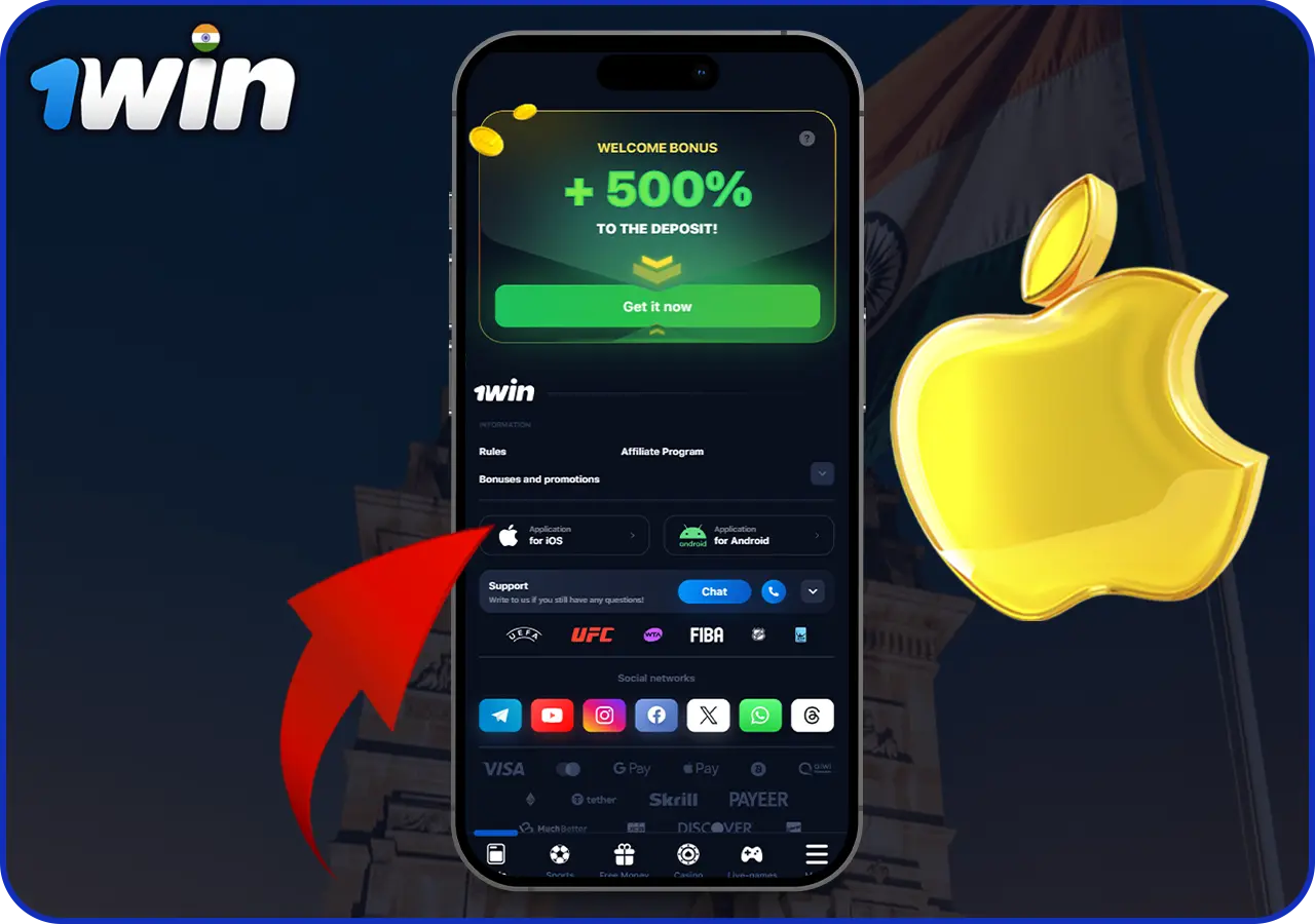 Information about the 1Win mobile app for iOS